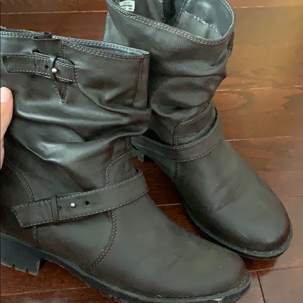 Gray Booties